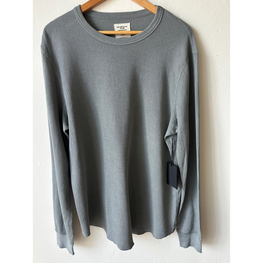 NEW Buck Mason Vintage Thermal Surplus Tee Gray Size XL Heritage Coastal Basics